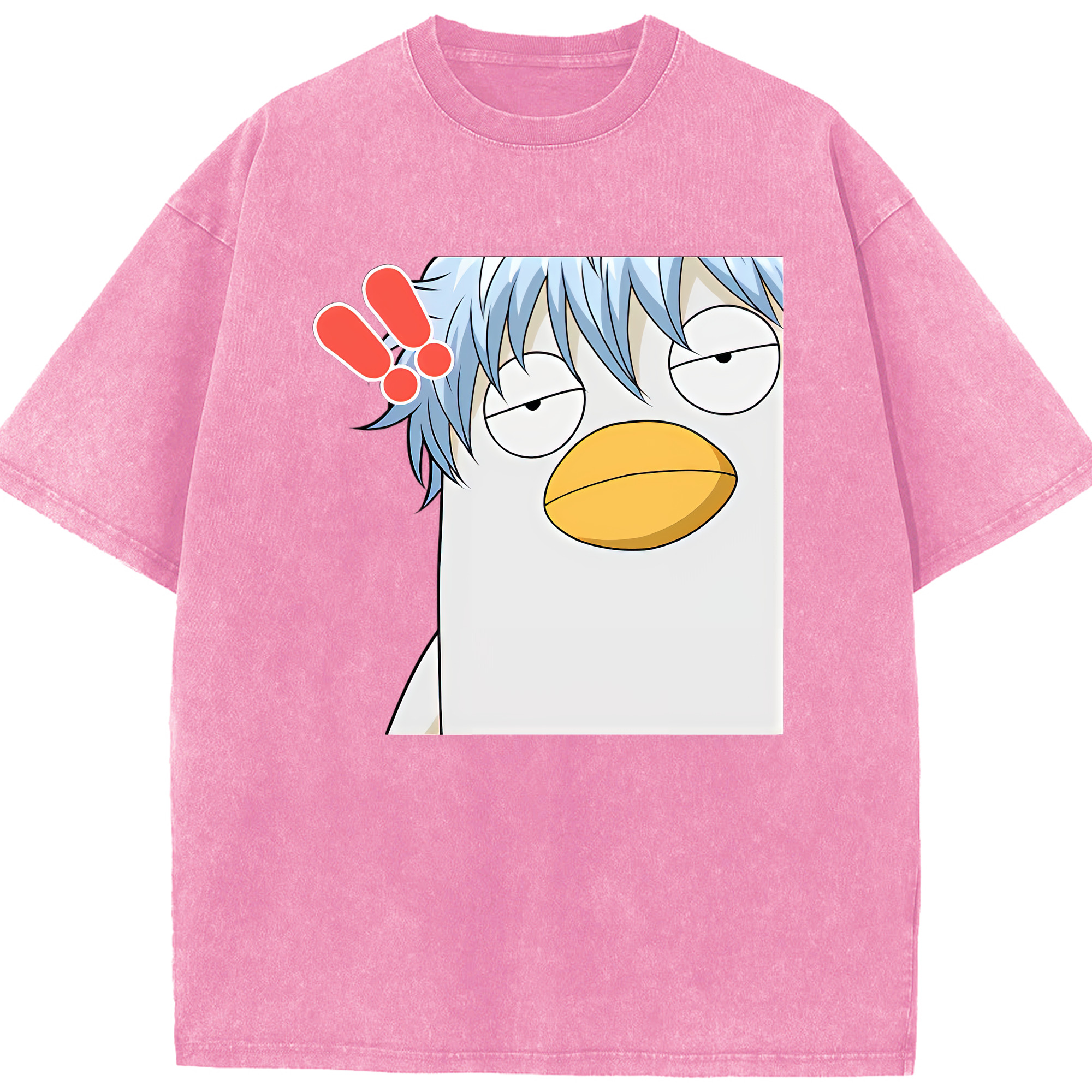 （画像用） ぎんたま 坂田銀時（さかたぎんとき） 神楽 志村新八（しむら しんぱち） GINTAMA Sakata Gintoki Kagura Shimura Shinpachi 綿100% ヴィンテージ風 半袖Tシャツ（フロントプリント）